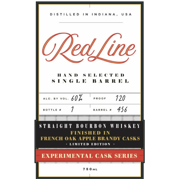 Red Line Experimental Cask Bourbon Finished in French Oak Apple Brandy Casks - Goro's Liquor