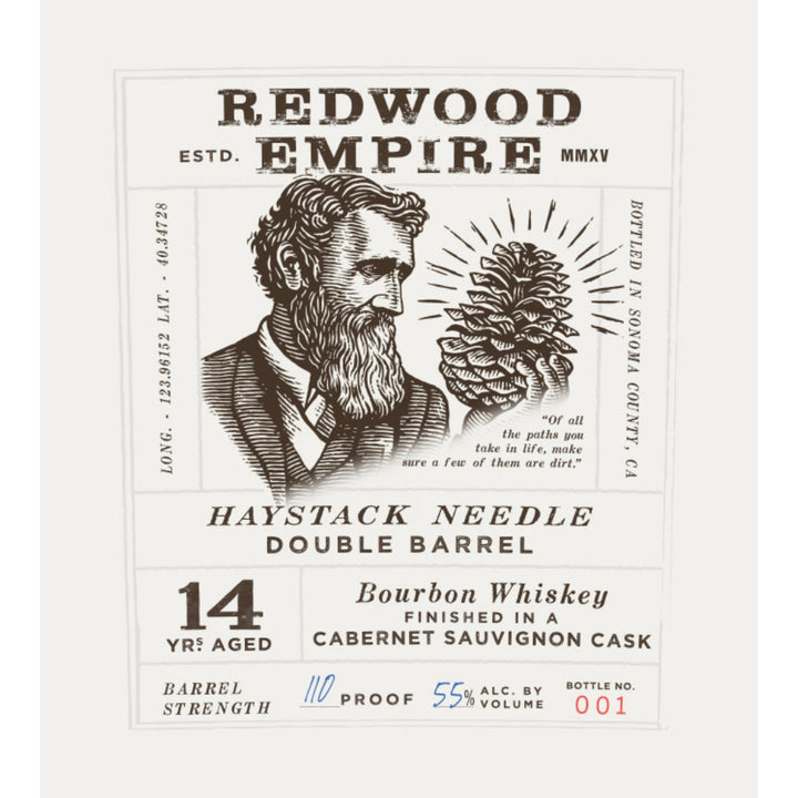 Redwood Empire Haystack Needle 14 Year Old Bourbon Finished in a Cabernet Sauvignon Cask - Goro's Liquor