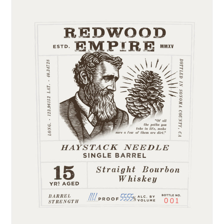 Redwood Empire Haystack Needle 15 Year Old Single Barrel Bourbon - Goro's Liquor