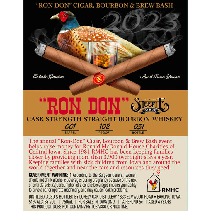 Ron Don Cask Strength Straight Bourbon 2023 - Goro's Liquor