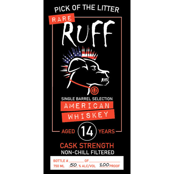 Ruff Pick Of The Litter 14 Year Old American Whiskey - Goro's Liquor