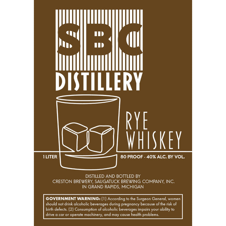 SBC Distillery Rye Whiskey - Goro's Liquor