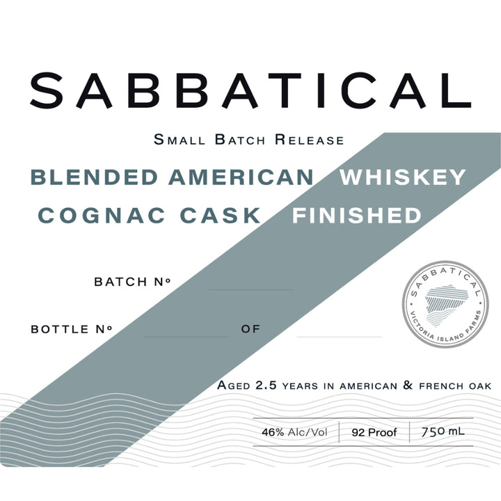 Sabbatical Cognac Cask Finished Blended American Whiskey - Goro's Liquor