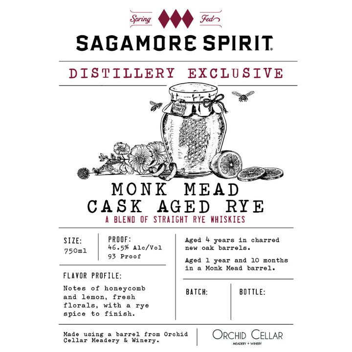 Sagamore Spirit Distillery Exclusive Monk Mead Cask Aged Rye - Goro's Liquor