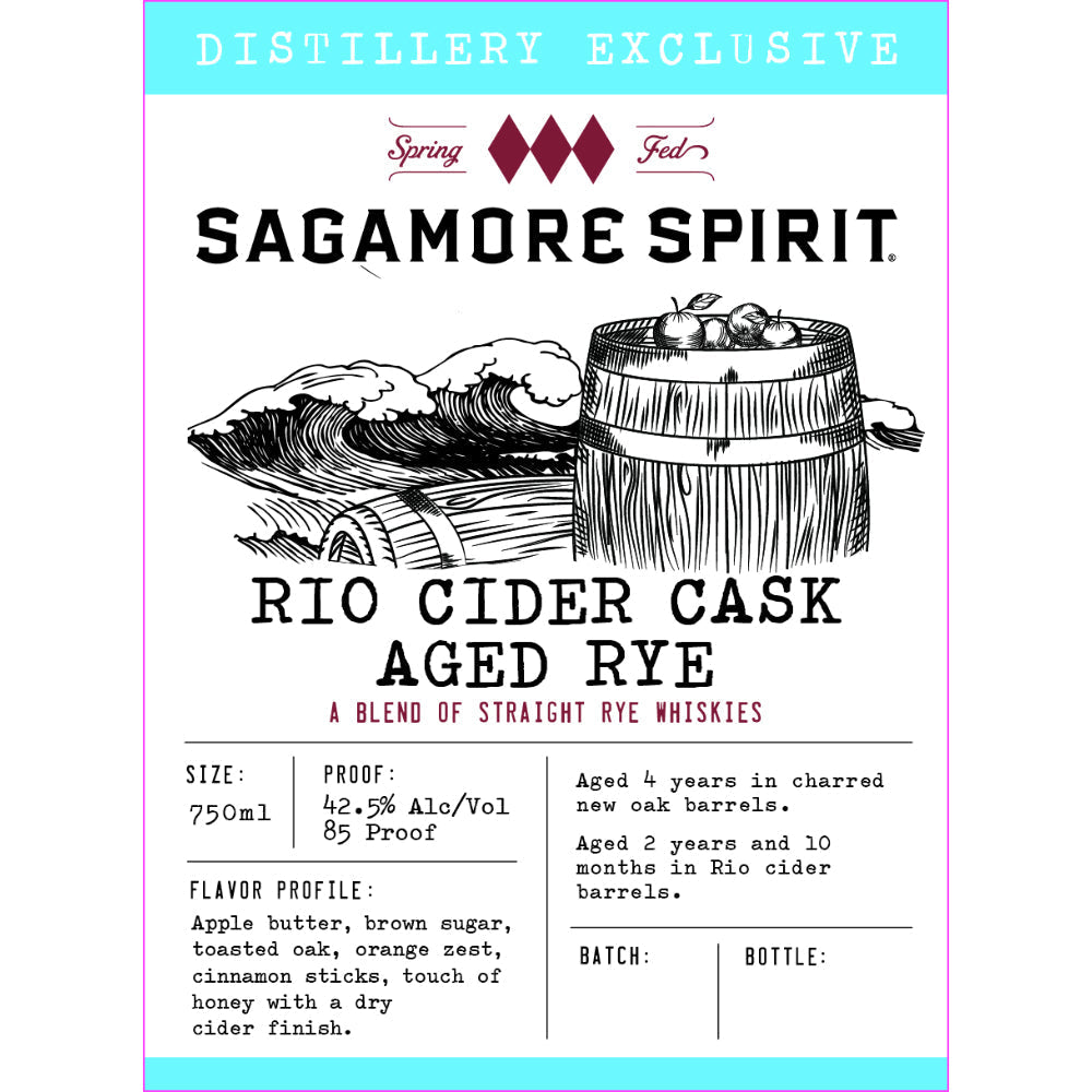 Sagamore Spirit Rio Cider Cask Aged Rye - Goro's Liquor