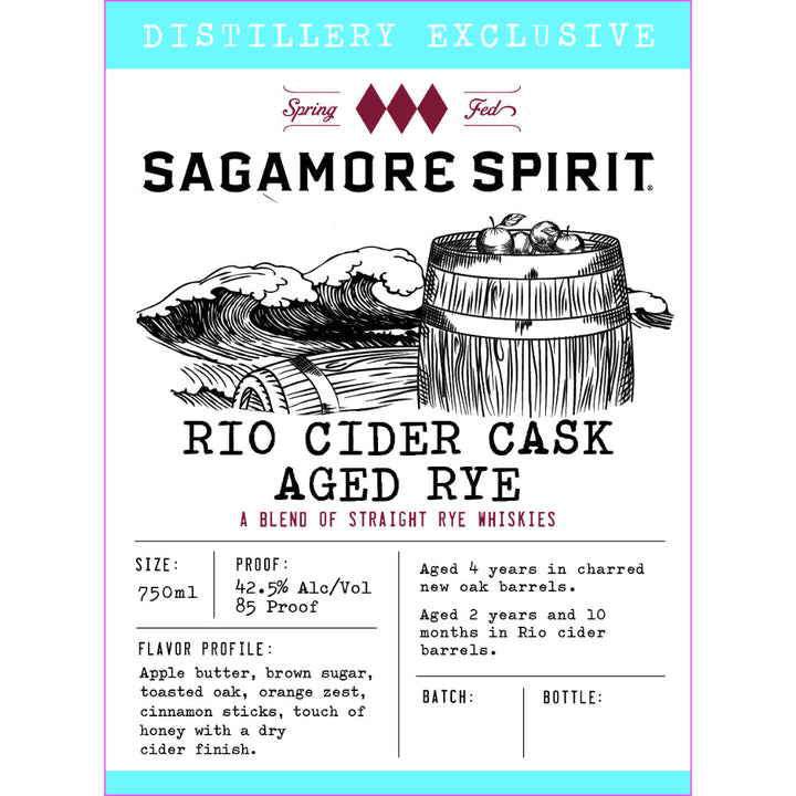 Sagamore Spirit Rio Cider Cask Aged Rye - Goro's Liquor