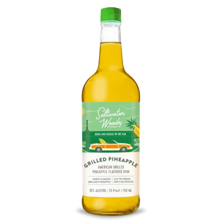 Saltwater Woody Grilled Pineapple Flavored Rum 1L - Goro's Liquor