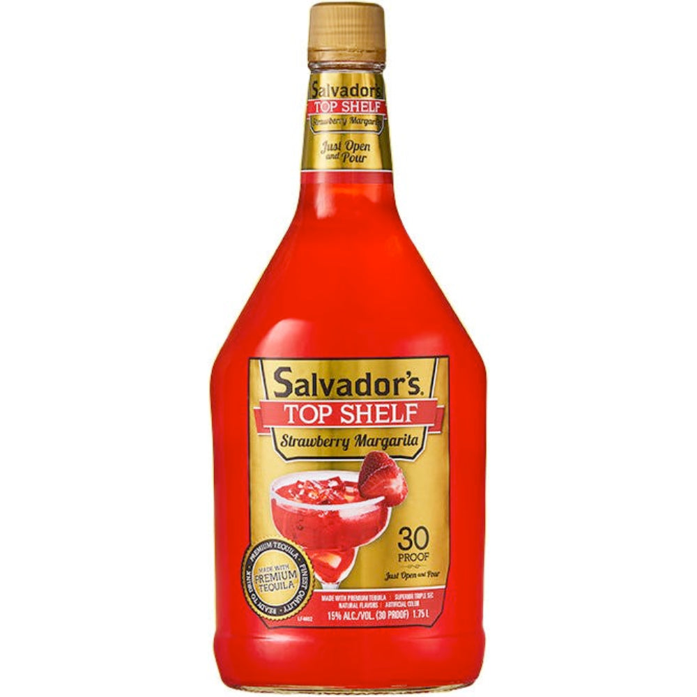 Salvador's Top Shelf Strawberry Margarita 1.75L - Goro's Liquor