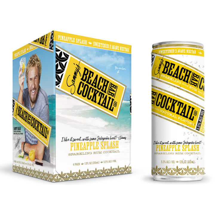 Sammy’s Beach Bar Cocktail Pineapple Splash 4pk - Goro's Liquor