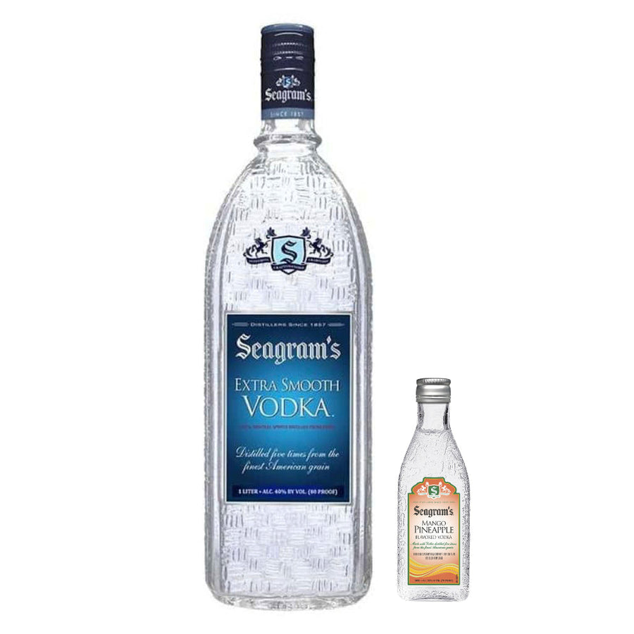 Seagram’s Vodka 1.75L (With 50mL Seagram's Mango Pineapple) - Goro's Liquor