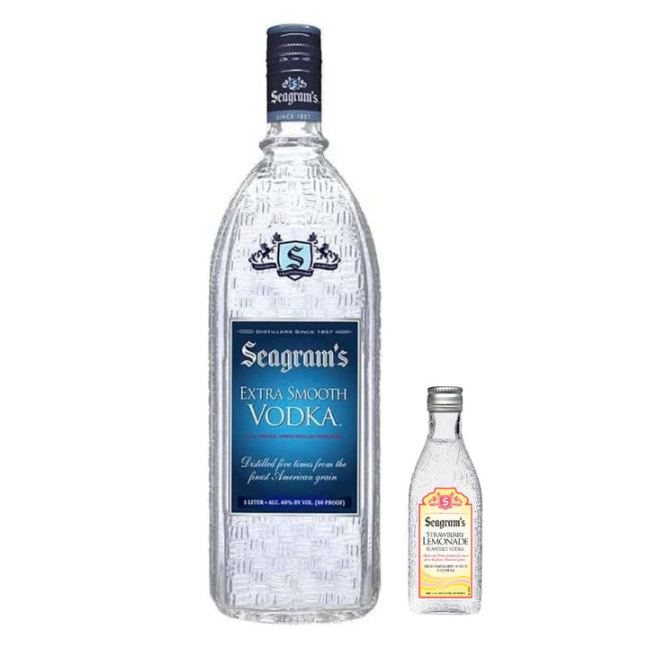 Seagram’s Vodka 1.75L (With 50mL Seagram's Strawberry Lemonade) - Goro's Liquor