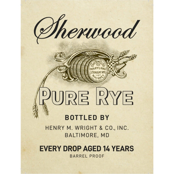 Sherwood Pure Rye 14 Year Old - Goro's Liquor