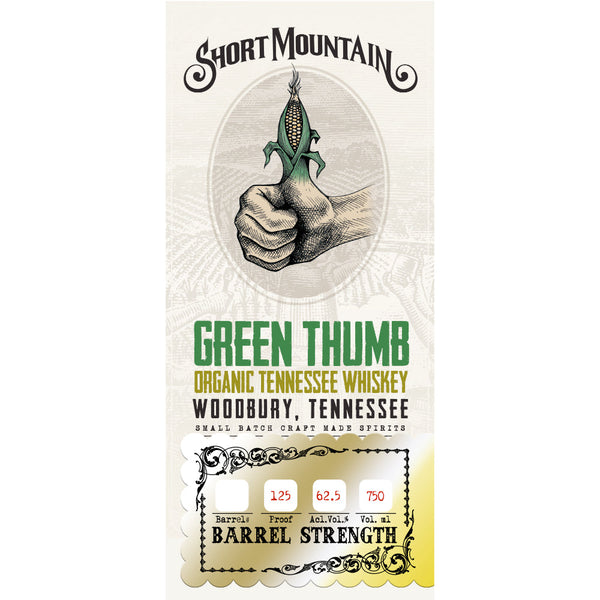 Short Mountain Green Thumb Organic Tennessee Whiskey - Goro's Liquor