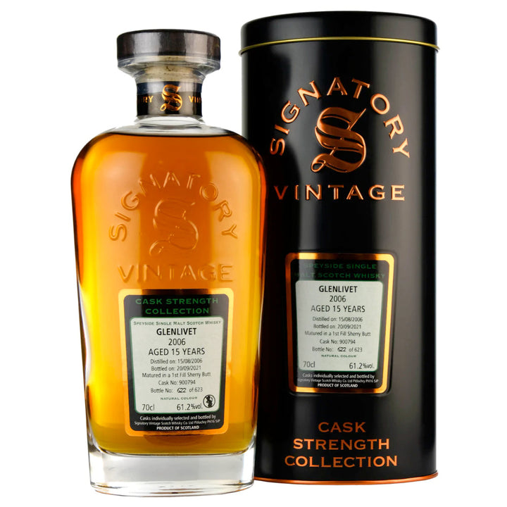 Signatory Cask Strength Collection Glenlivet 15 Year Old 2006 - Goro's Liquor