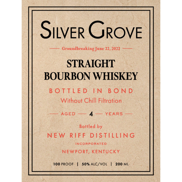 Silver Grove Bottled in Bond Straight Bourbon - Goro's Liquor