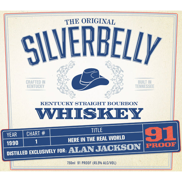 Silverbelly Bourbon By Alan Jackson - Here In The Real World Year 1990 - Goro's Liquor