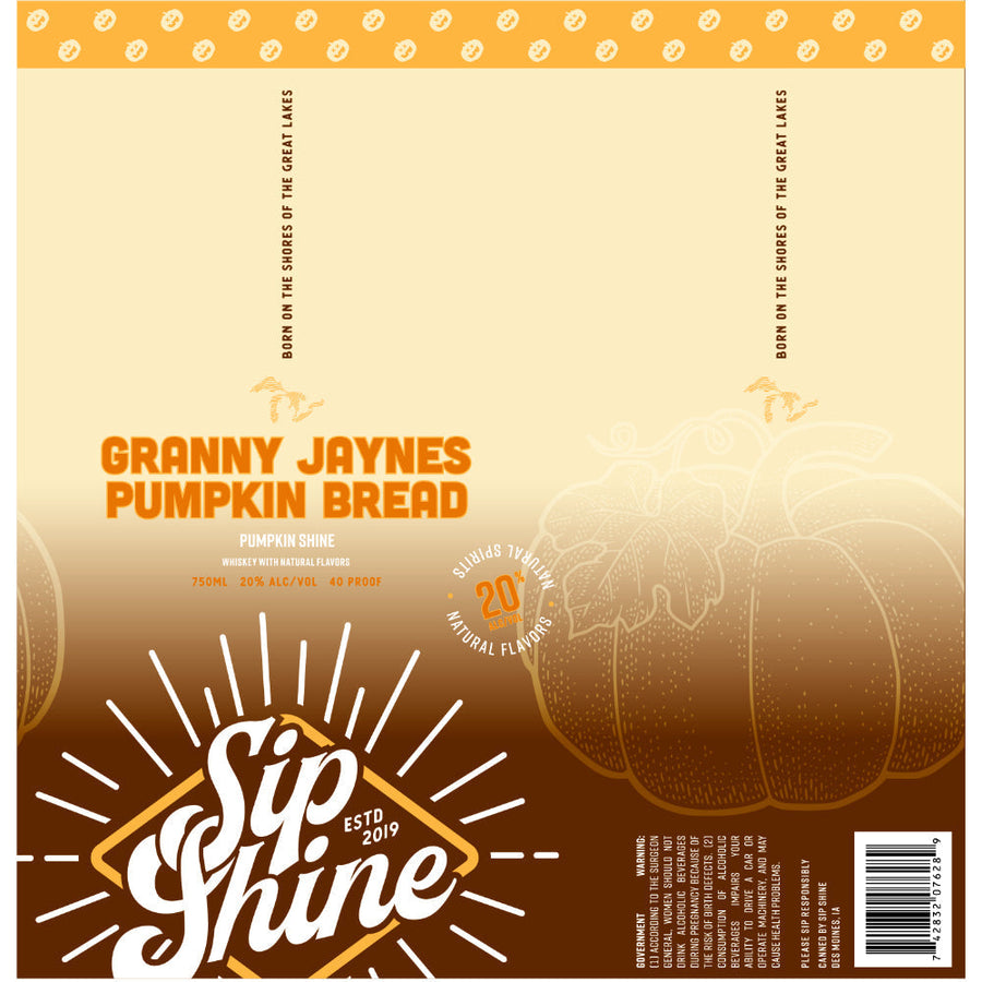 Sip Shine Granny Jaynes Pumpkin Bread - Goro's Liquor