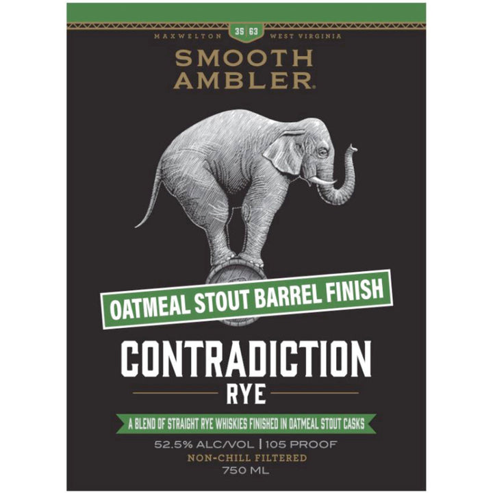 Smooth Ambler Contradiction Rye Oatmeal Stout Barrel Finish - Goro's Liquor