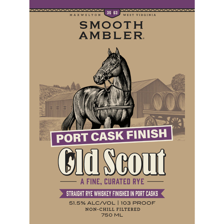 Smooth Ambler Old Scout Port Cask Finished Straight Rye - Goro's Liquor