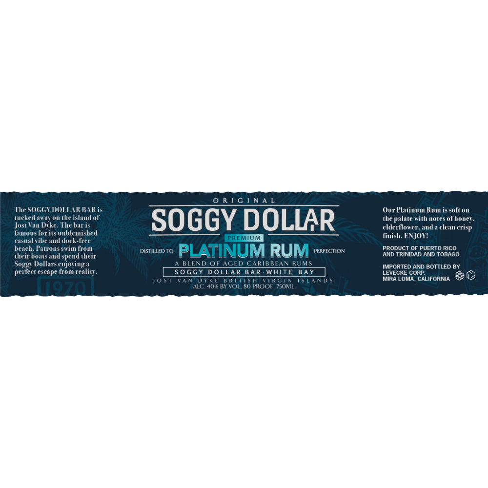 Soggy Dollar Premium Platinum Rum - Goro's Liquor