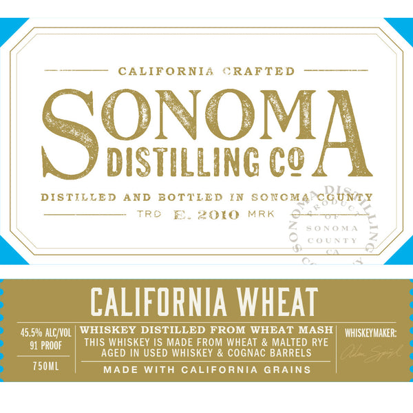 Sonoma California Wheat Whiskey - Goro's Liquor