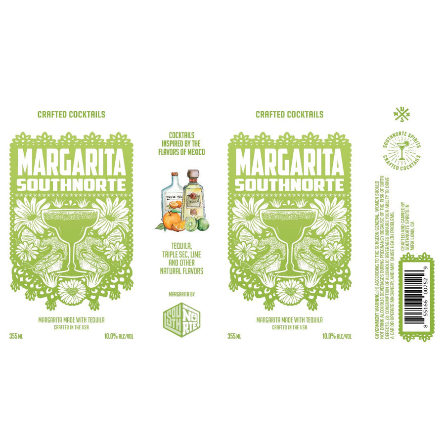 SouthNorte Margarita Canned Cocktail 4pk - Goro's Liquor