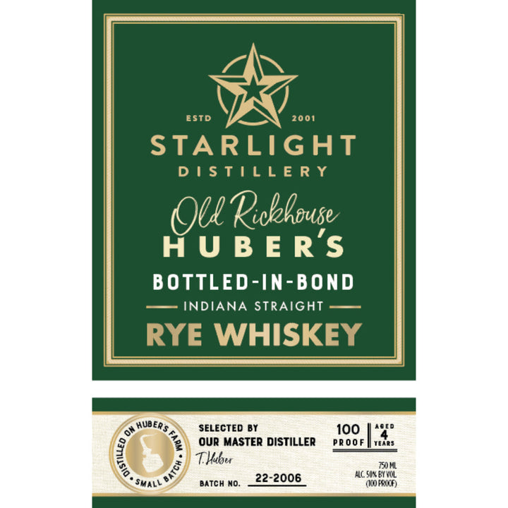 Starlight Bottled in Bond Straight Rye Whiskey - Goro's Liquor