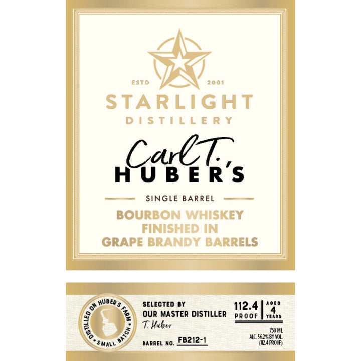 Starlight Bourbon Finished in Grape Brandy Barrels - Goro's Liquor