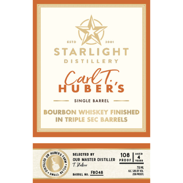 Starlight Bourbon Finished in Triple Sec Barrels - Goro's Liquor