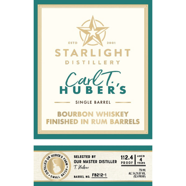 Starlight Carl T. Bourbon Finished In Rum Barrels - Goro's Liquor