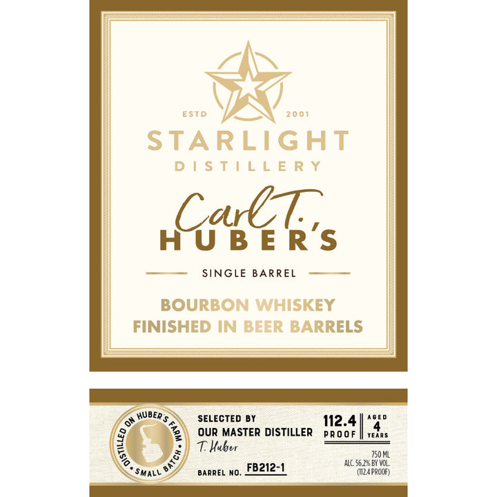 Starlight Carl T. Huber’s Bourbon Finished in Beer Barrels - Goro's Liquor