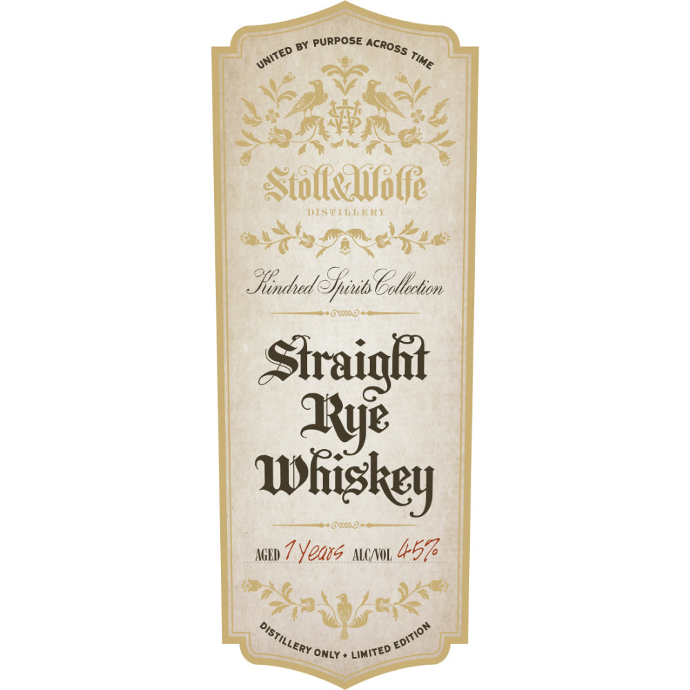 Stoll & Wolfe Kindred Spirits Collection 7 Year Old Straight Rye - Goro's Liquor