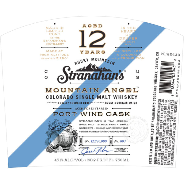 Stranahan’s Mountain Angel 12 Year Old Port Wine Cask - Goro's Liquor