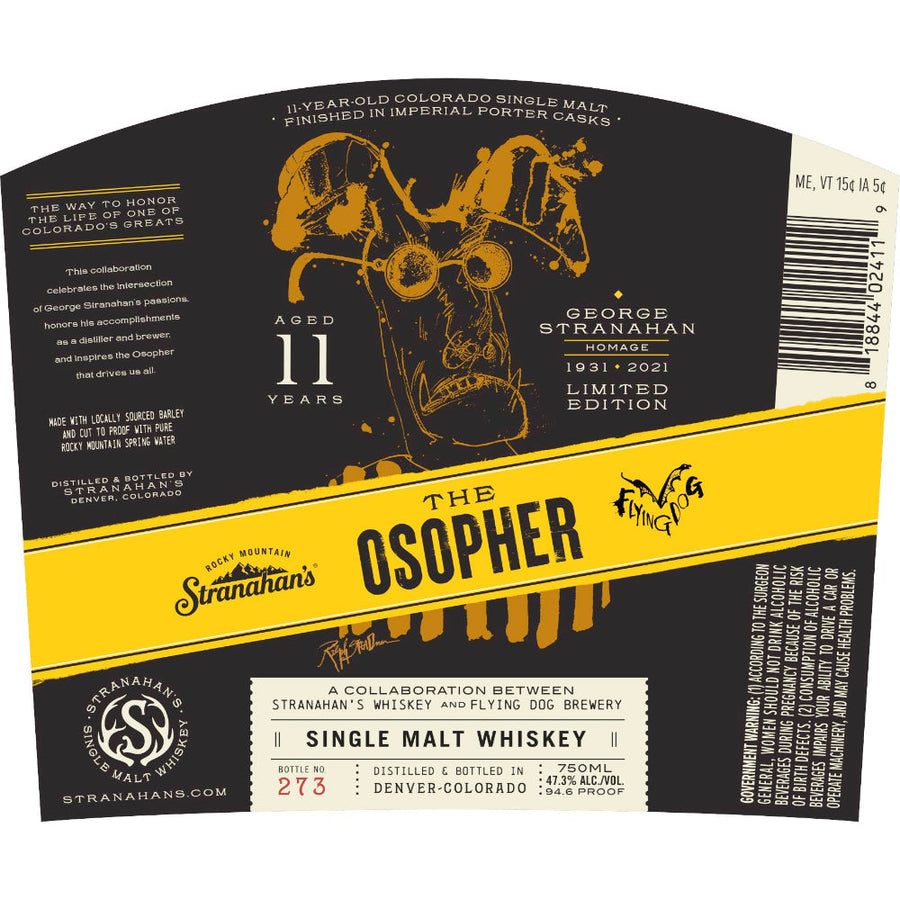 Stranahan’s The Osopher 11 Year Old Single Malt Whiskey - Goro's Liquor