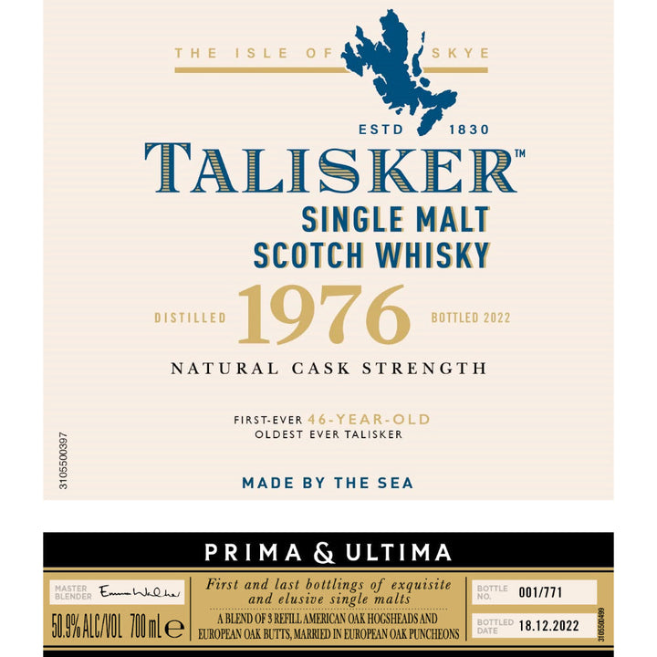 Talisker 1976 Prima & Ultima Single Malt Scotch 46 Year Old - Goro's Liquor