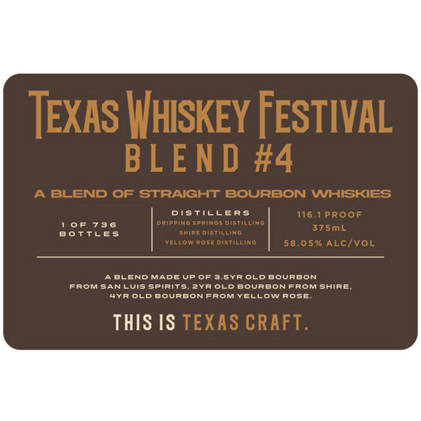 Texas Whiskey Festival Blend #4 - Goro's Liquor