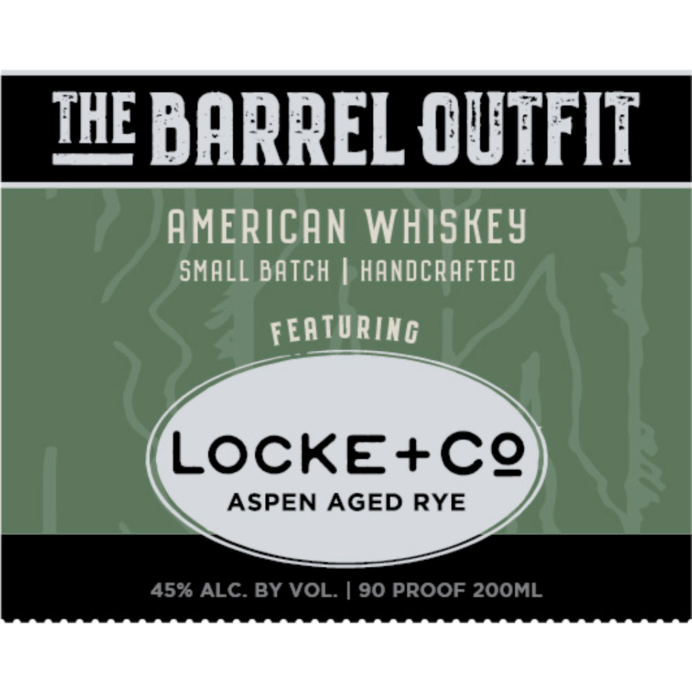 The Barrel Outfit American Whiskey: Locke & Co. Aspen Rye - Goro's Liquor