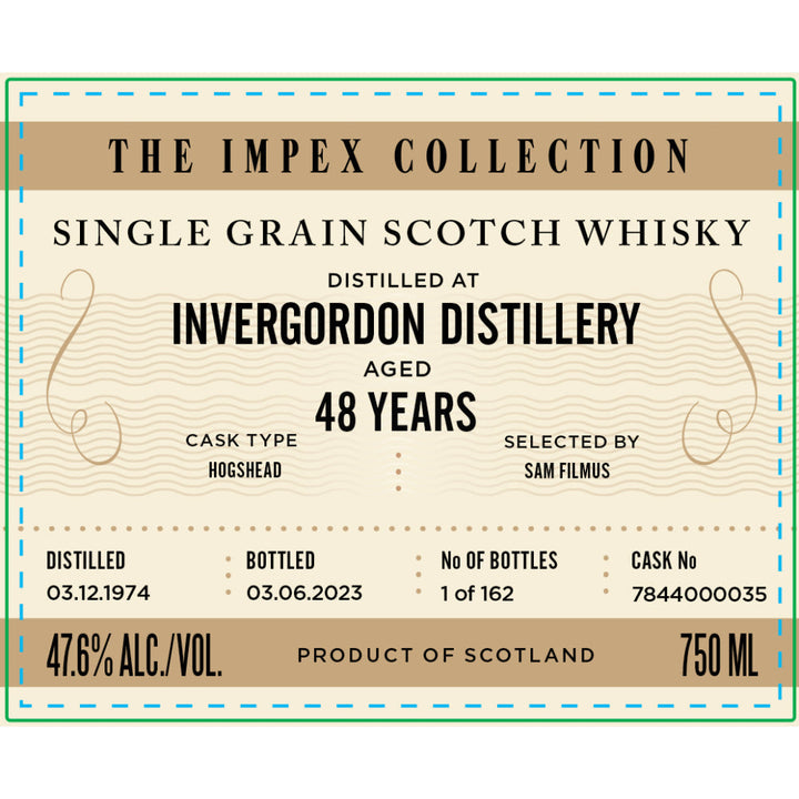 The ImpEx Collection Invergordon Distillery 48 Year Old 1974 - Goro's Liquor