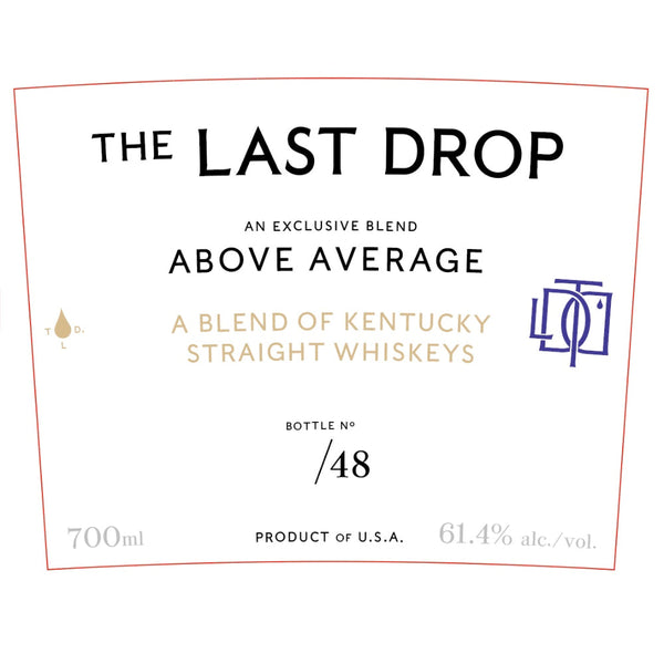 The Last Drop Above Average Blended Whiskey - Goro's Liquor