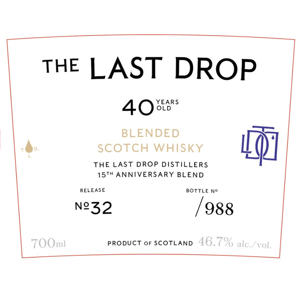 The Last Drop Release No. 32 40 Year Old - Goro's Liquor