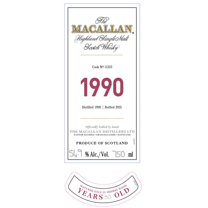 The Macallan 1990 Fine & Rare 30 Year Old - Goro's Liquor