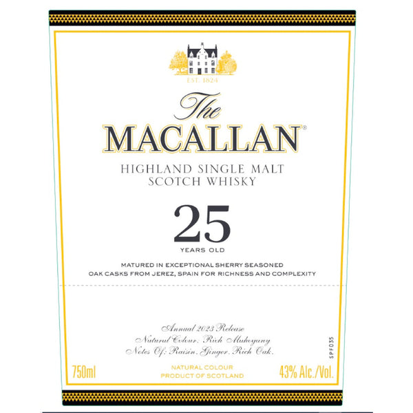 The Macallan 25 Year Old Sherry Oak 2023 Release - Goro's Liquor