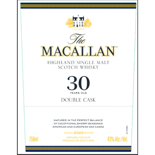 The Macallan 30 Year Old Double Cask 2023 Release - Goro's Liquor