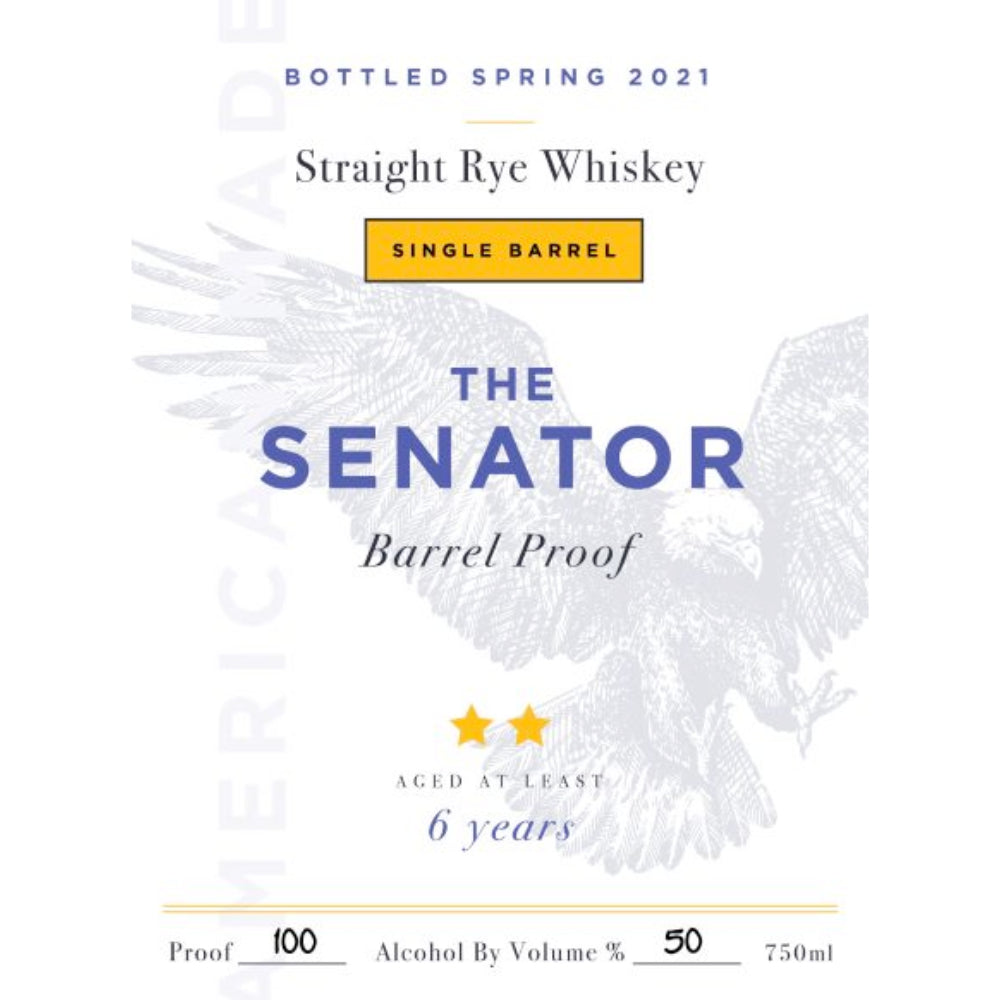 The Senator Barrel Proof 6 Year Old 2021 - Goro's Liquor