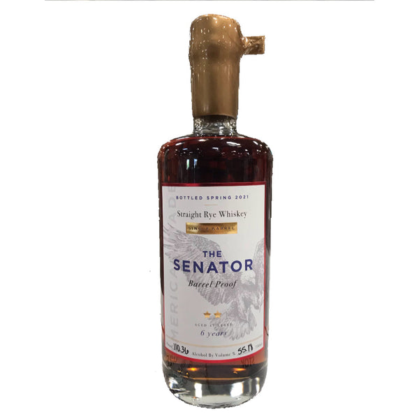 The Senator "Gold Wax Edition" Barrel Proof 6 Year Old Single Barrel #302 - Goro's Liquor