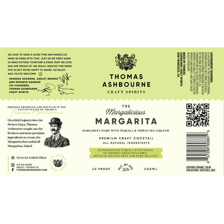 Thomas Ashbourne The Margalicious Margarita by Vanessa Hudgens 4PK Cans - Goro's Liquor