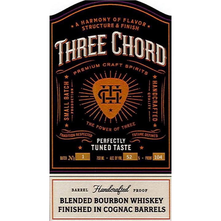 Three Chord Blended Bourbon Finished In Cognac Barrels - Goro's Liquor