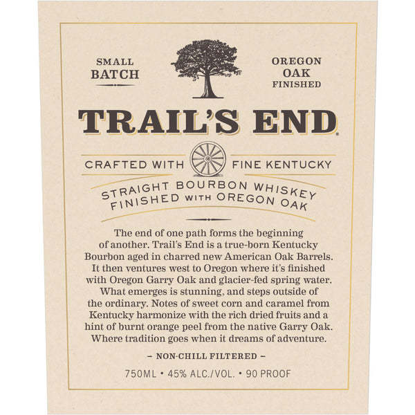 Trail’s End Straight Bourbon Finished With Oregon Oak Bourbon Trail's End   