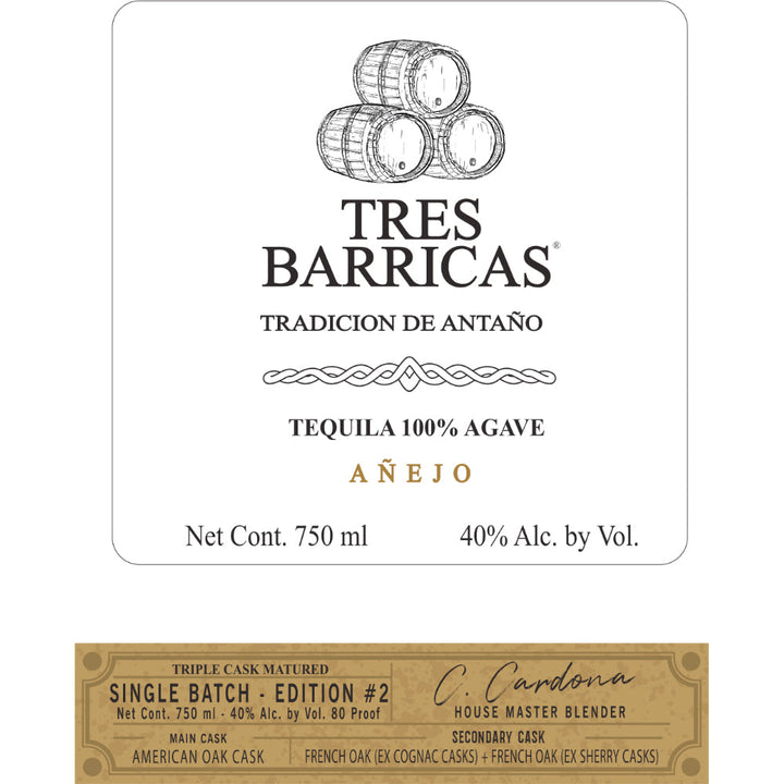 Tres Barricas Single Batch Anejo Edition #2 - Goro's Liquor