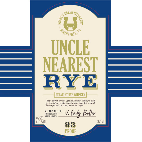 Uncle Nearest Straight Rye Whiskey - Goro's Liquor